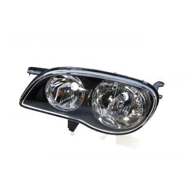 Head Lamp Passenger Side Certified Suits Toyota Corolla AE112R 1999 to 2001