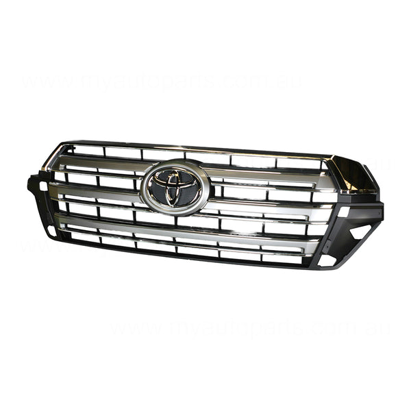 Chrome Grille OEM with Precrash Sensors suits Toyota Landcruiser 200 Series VX/GXL 9/2015 On