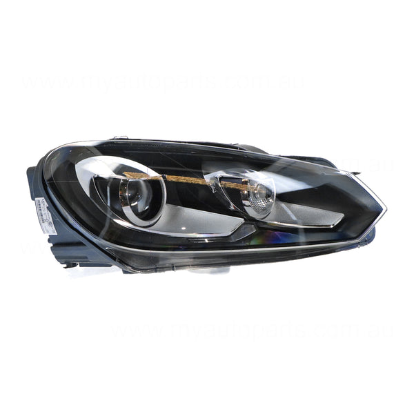 Xenon Chrome Head Lamp Drivers Side OES  Suits Volkswagen Golf MK 6 2009 to 2013