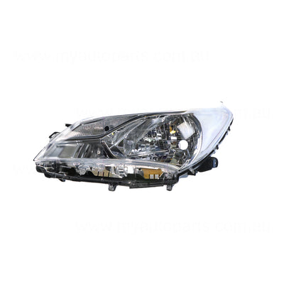 Head Lamp Passenger Side Genuine suits Toyota Yaris NCP130 Series 2017 to 2020