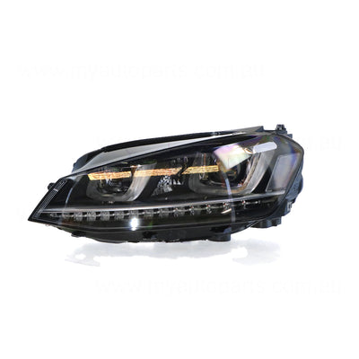 Xenon Head Lamp Passenger Side OEM Suits Volkswagen Golf R MK 7 4/2014 to 7/2017