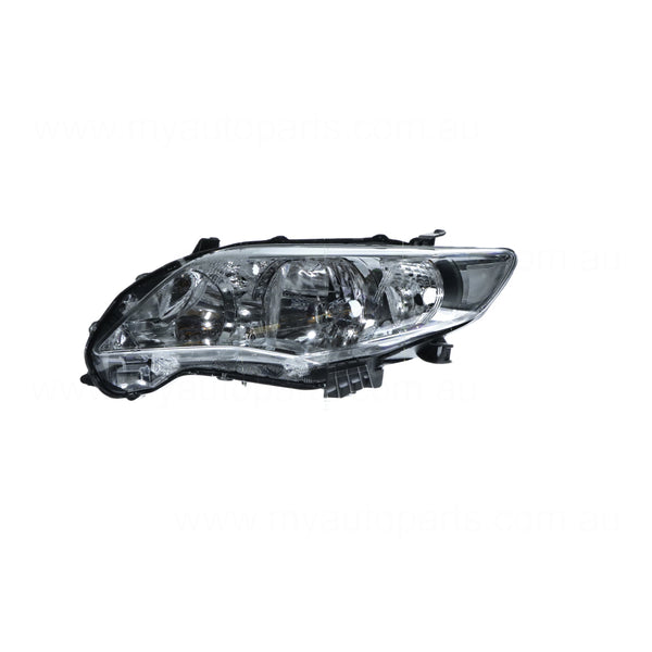Halogen Electric Adjust Head Lamp Passenger Side OEM Suits Toyota Corolla ZRE152R 2010 to 2013