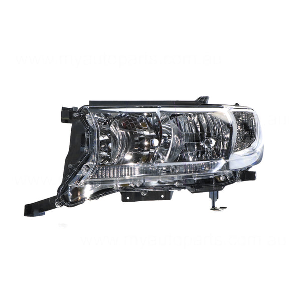 Halogen Head Lamp Passenger Side Genuine Suits Toyota Landcruiser GX VDJ200 2015 to 2021