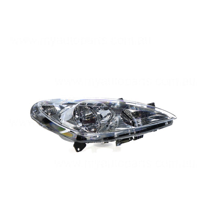 Halogen Head Lamp Drivers Side OES Suits Peugeot 307 T5 2001 to 2005