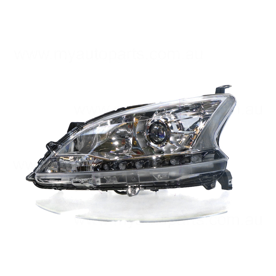 Xenon Head Lamp Passenger Side OEM Suits Nissan Pulsar Ti B17 2012 to 2015