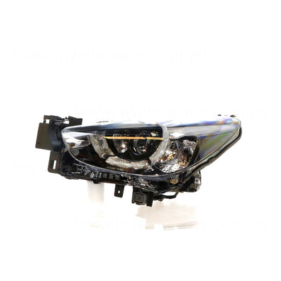 LED Manual Adjust Head Lamp Passenger Side OEM Suits Mazda 2 DJ 2014 to 2019