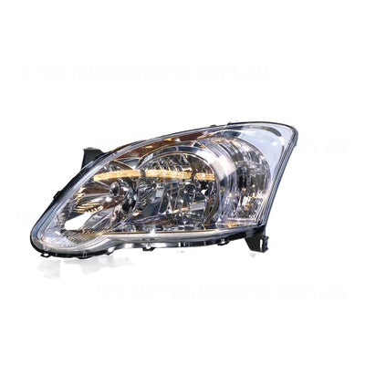 Halogen Head Lamp Passenger Side Certified Suits Toyota Corolla ZZE122R 2004 to 2007