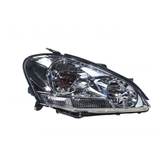 Halogen Manual Adjust Head Lamp Drivers Side OEM Suits Toyota Avensis Verso ACM20R 2001 to 2003