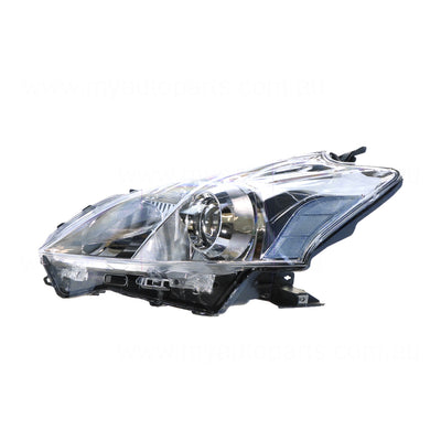 Halogen Head Lamp Passenger Side Genuine Suits Toyota Prius-V ZVW40R 2012 to 2015