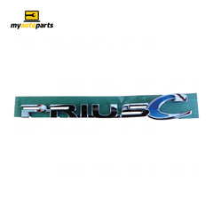 Tail Gate Emblem Genuine suits Toyota Prius-C NHP10R