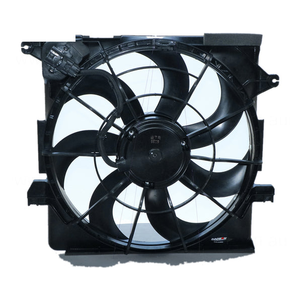 Radiator Fan Assembly Aftermarket suits Hyundai Ix35 and Kia Sportage 2010 to 2015