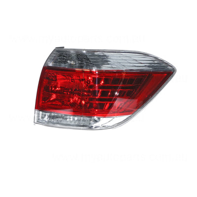 Tail Lamp Drivers Side Genuine Suits Toyota Kluger GSU40R/GSU45R 2010 to 2013