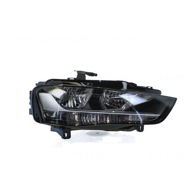 Halogen Head Lamp Drivers Side Genuine Suits Audi A4 B8 2012 to 2015