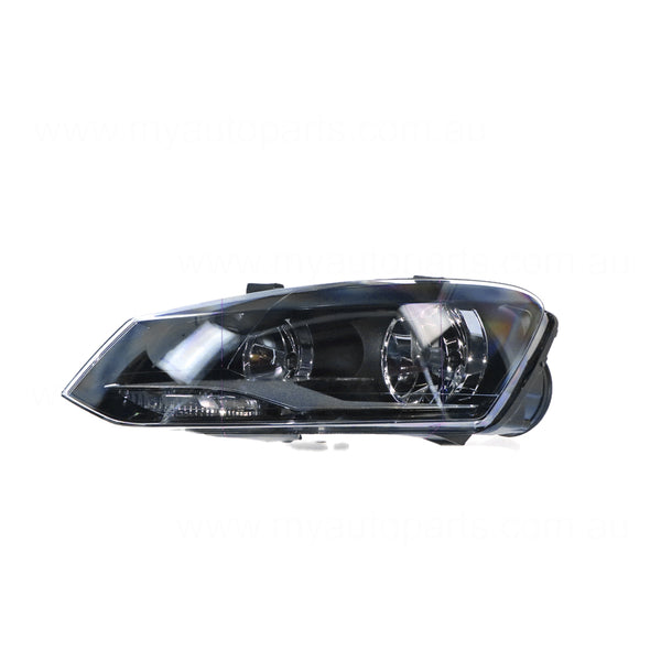 Halogen Head Lamp Passenger Side Certified Suits Volkswagen Polo GTi/Comfortline 6R 2010 to 2014