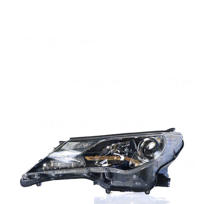 Halogen Head Lamp Passenger Side Genuine Suits Toyota RAV4 GXL 2012 to 2015