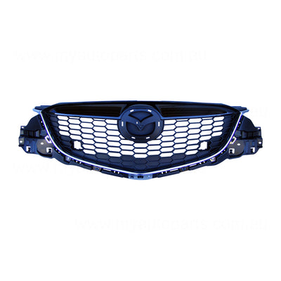 Grille, with mould, OEM Suits Mazda CX-5 KE 2/2012 to 12/2014
