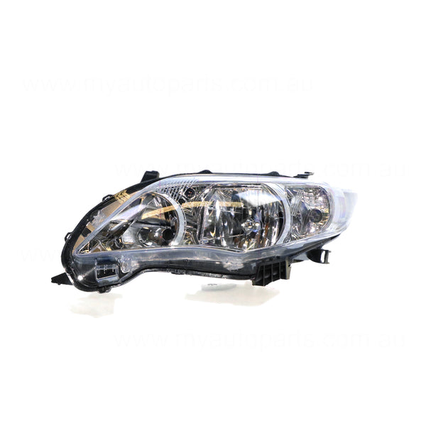 Halogen Head Lamp Passenger Side Certified Suits Toyota Corolla ZRE152R 2010 to 2013