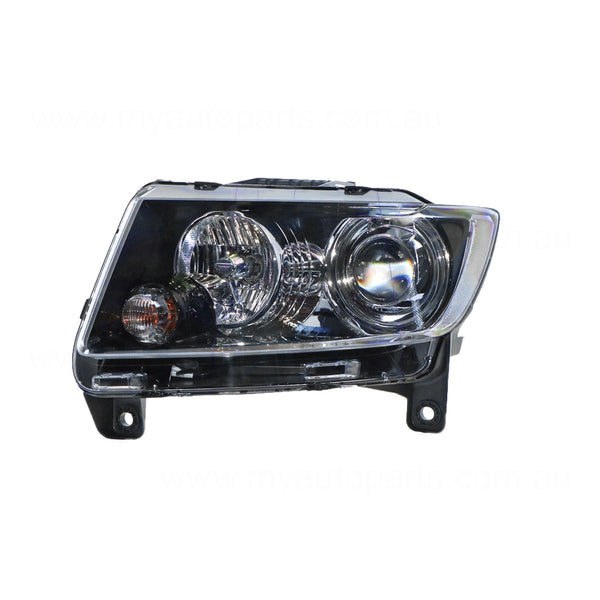 Bi-Xenon Head Lamp Passenger Side OEM Suits Jeep Grand Cherokee SRT-8 WK 2/2011 to 7/2013