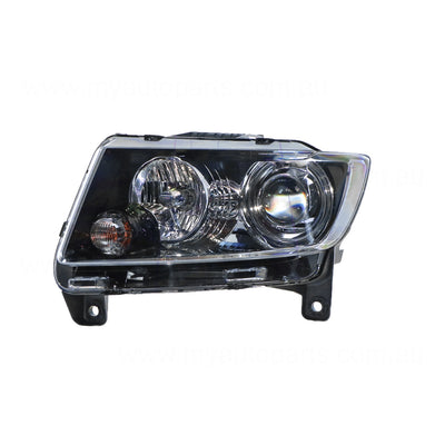 Bi-Xenon Head Lamp Passenger Side OEM Suits Jeep Grand Cherokee SRT-8 WK 2/2011 to 7/2013