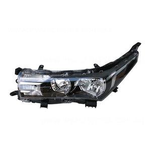Halogen Head Lamp Passenger Side OEM Suits Toyota Corolla ZRE172R 2013 to 2016
