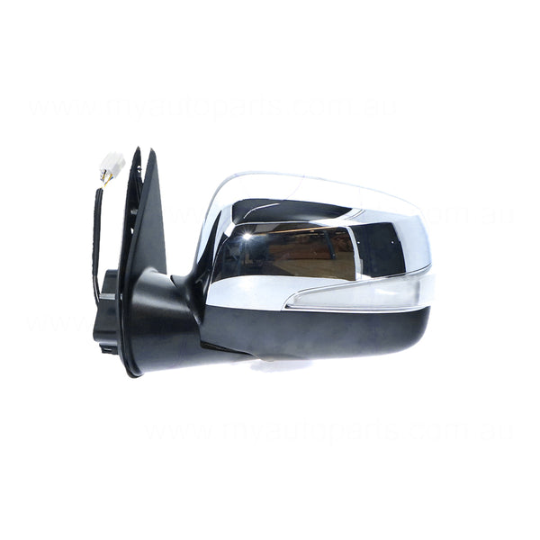 Chrome Door Mirror Electric Adjust with Indicator Passenger Side OEM suits Holden Rodeo & Isuzu D-Max