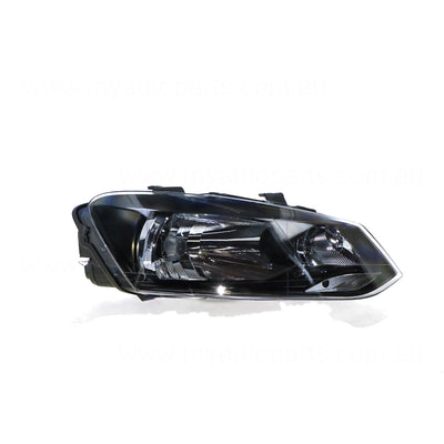 Halogen Head Lamp Drivers Side Certified Suits Volkswagen Polo Trendline 6R 2010 to 2014