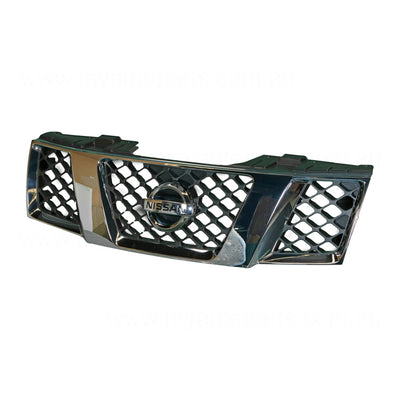Chrome Grille Genuine suits Nissan Navara D40 (Thai Built) 3/2008 to 4/2015