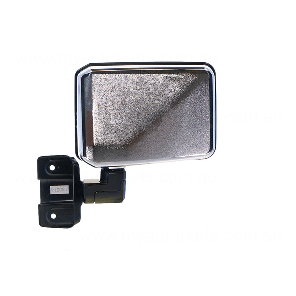 Chrome Door Mirror Drivers Side OEM suits Toyota Landcruiser 70 Series 1990 to 2016