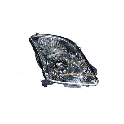 Halogen Head Lamp Drivers Side Certified Suits Suzuki Swift RS415 2005 to 2010