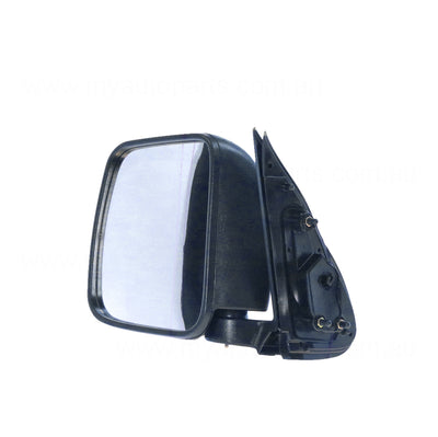 Aftermarket Door Mirror Passenger Side Black Manual W/ Mirror Cover suits Toyota Hiace TRH / KDH / SLWB 20#/22#, TRH201R / KDH200/201/220R LWB 2005 to 2019
