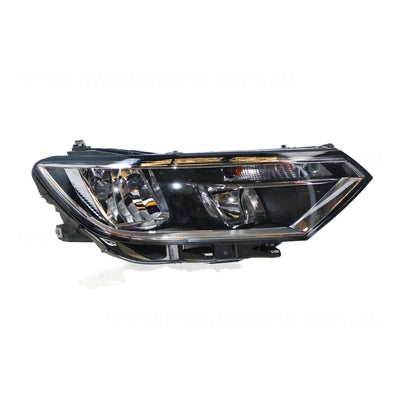 Halogen Head Lamp Drivers Side Genuine Suits Volkswagen Passat B8 2015 to 2021