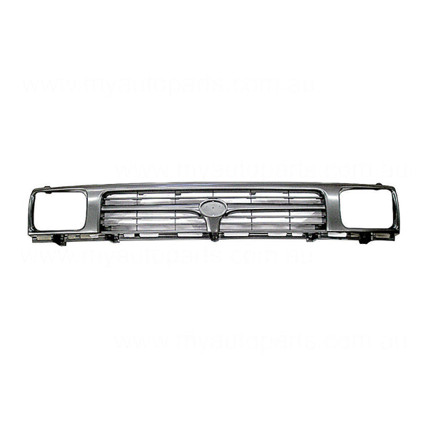 Silver Grille "T-Bar" Aftermarket Suits Toyota Hilux 8/1994 to 8/1997