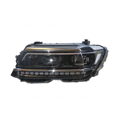 LED Head Lamp Passenger Side Genuine Suits Volkswagen Tiguan 5N 2016 On