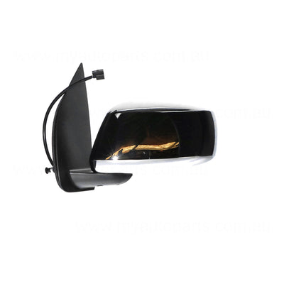 Chrome Door Mirror Passenger Side Aftermarket suits Nissan Navara D40 & Pathfinder R51 2005 to 2007