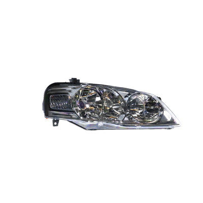 Chrome Halogen Head Lamp Drivers Side Certified Suits Ford Falcon Futura/Fairmont BF II 2006 to 2008