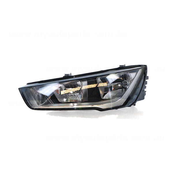 Halogen Head Lamp Passenger Side Genuine Suits Audi A1 8X Hatch 2/2015 to 7/2019