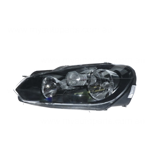 Halogen Head Lamp Passenger Side OEM Suits Volkswagen Golf MK 6 2009 to 2021