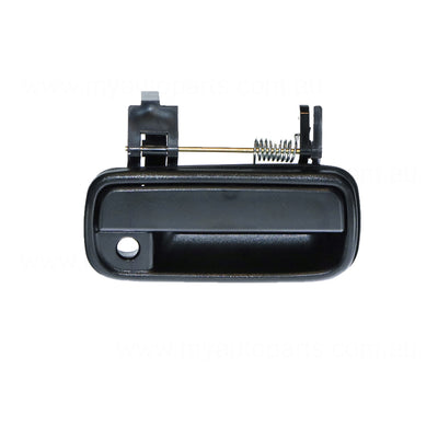 Black Front Door Outer Handle Driver Side Aftermarket suits Toyota Hilux 140/150/160/170 Series 1997 to 2005