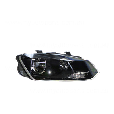 Head Lamp Drivers Side OES  Suits Volkswagen Polo 6R 2014 to 2018