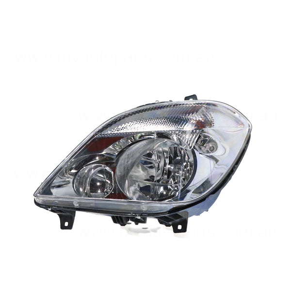 Head Lamp Passenger Side OES Suits Mercedes-Benz Sprinter Fitted Without Fog Lights 2006 to 2013