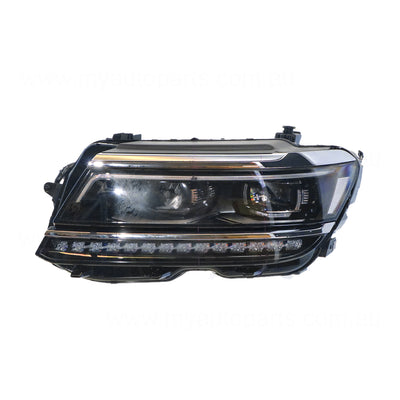 LED Head Lamp Passenger Side Genuine Suits Volkswagen Tiguan ALLSPACE 2018 to 2021