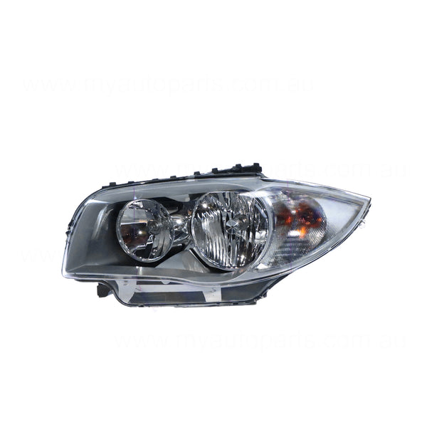 Halogen Silver Head Lamp Passenger Side OES Suits BMW 1 Series E87 2004 to 2007