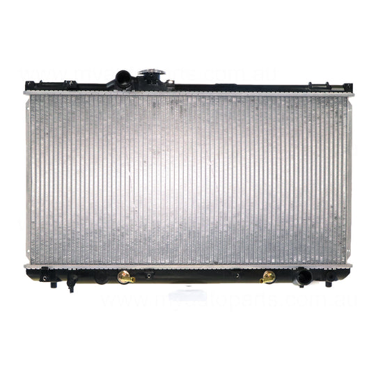 Radiator 34 / 34 mm Plastic Aluminium 375 x 718 x 16 mm Automatic 2.0 L 1GFE Aftermarket Suits Lexus IS200 / IS300 GXE10/JCE10 1999 to 2005