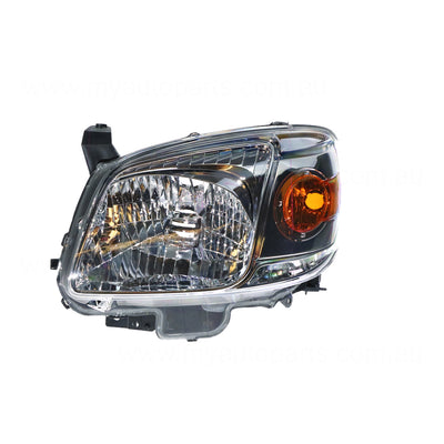 Head Lamp Passenger Side Genuine Suits Mazda BT50 UN 6/2008 to 10/2011