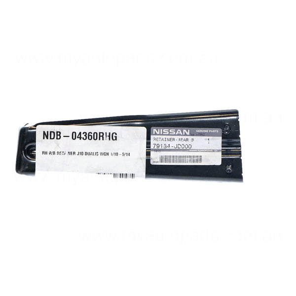 Rear Bar Retainer Drivers Side Genuine Suits Nissan Dualis J10 2010 to 2014