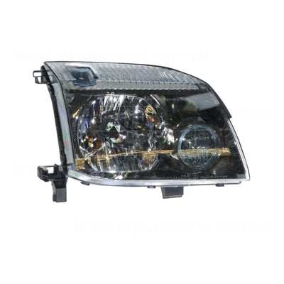 Halogen Electric Adjust Head Lamp Drivers Side Certified Suits Nissan X-Trail T30 2001 to 2007