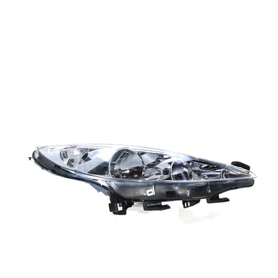 Head Lamp Drivers Side Certified Suits Peugeot 207 XR A7 2007 to 2009