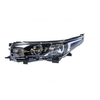 Halogen Head Lamp Passenger Side Certified Suits Toyota Corolla ZRE172R 2013 to 2016