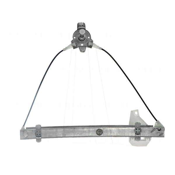 Front Door Window Regulator Drivers Side Aftermarket Suits Hyundai Accent LC 2000 to 2006
