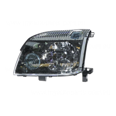 Halogen Electric Adjust Head Lamp Passenger Side Certified Suits Nissan X-Trail T30 2001 to 2007